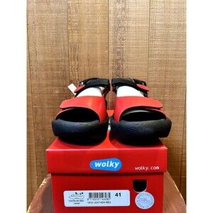 Wolky Jewel Women's Sandals Size EU 41 US 10-10.5 Red Veg Leather